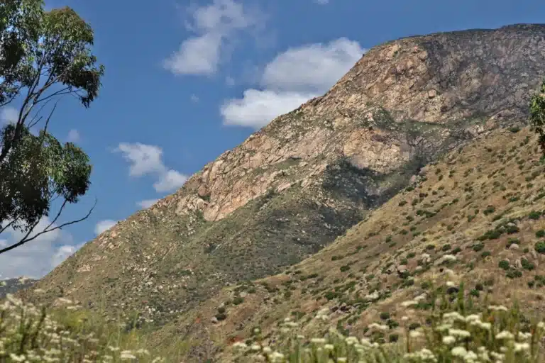 Scenic view of rugged mountain terrain in El Cajon, California – showcasing the region's nature and outdoor appeal.