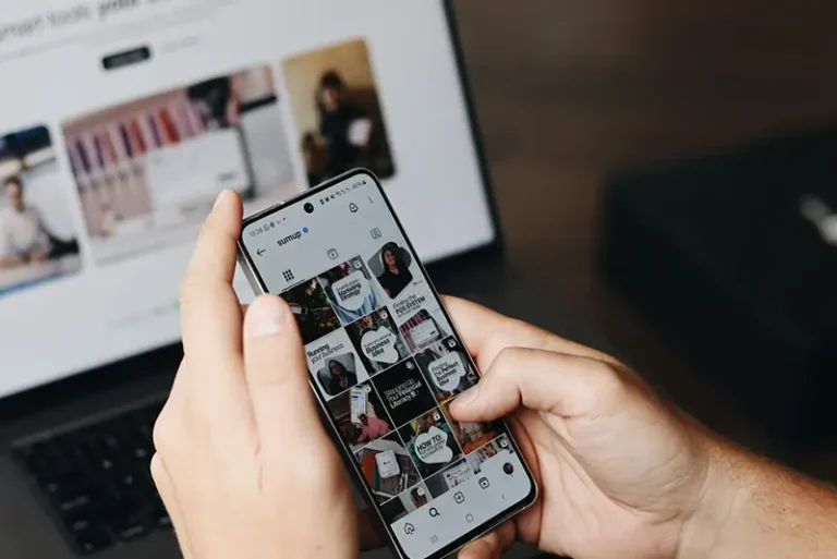 Professional reviewing data-driven social media marketing insights