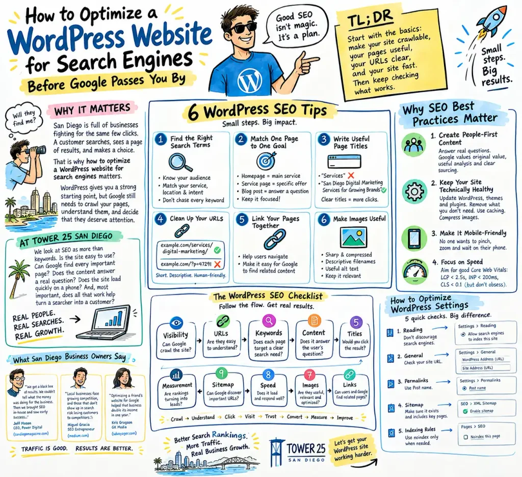 how to optimize wordpress website for search engines